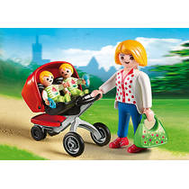 PLAYMOBIL City Life tweeling kinderwagen 5573 productafbeelding 3