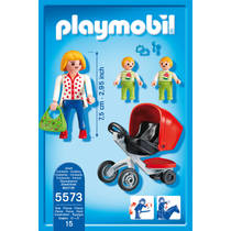 PLAYMOBIL City Life tweeling kinderwagen 5573 productafbeelding 4
