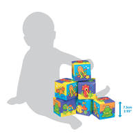 Playgro zachte blokken waterdieren - paars productafbeelding 5