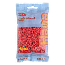 Hama strijkkralen - rood - 1000-delig