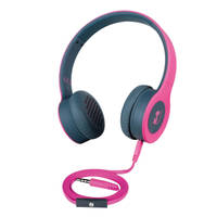 Wonky Monkey on-ear headset - roze