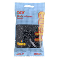 Hama strijkkralen - zwart - 1000-delig