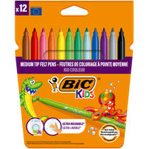 BIC Kid Couleur viltstiften set 12-delig