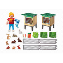 PLAYMOBIL Country konijnenhok met buitenren 6140 Main Image - 1