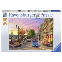 Ravensburger puzzel Avondsfeer in Parijs - 500 stukjes