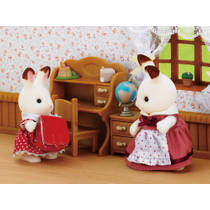 Sylvanian Families zus Chocoladekonijn met bureau 5016 productafbeelding 2