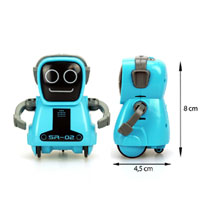 Silverlit PokiBot robot - 8 cm - blauw Main Image - 2