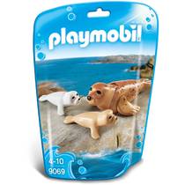 PLAYMOBIL 1.2.3 Family Fun zeehond met pups 9069