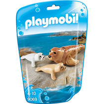 PLAYMOBIL Family Fun zeehond met pups 9069