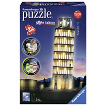 Ravensburger 3D-puzzel Toren van Pisa bij nacht - 216 stukjes
