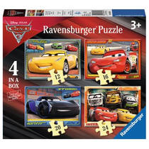 Ravensburger puzzelset Disney Cars 3 Let’s race! - 12 + 16 + 20 + 24 stukjes