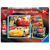 Ravensburger puzzelset Disney Cars 3 legendes van de baan - 3 x 49 stukjes