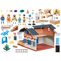 PLAYMOBIL Family Fun skihut 9280 Main Image - 2