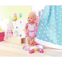 BABY born pyjama met schoenen - roze Main Image - 1