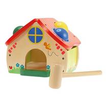 Toi-toys Hamertje tik houten huis 2-delig