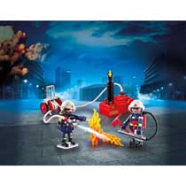 PLAYMOBIL City Action brandweerteam met waterpomp 9468 Main Image - 1