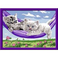 Ravensburger Schilderen op nummer kittens in de hangmat productafbeelding 2
