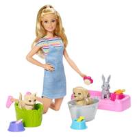 Barbie speelset huisdieren wassen Main Image - 5