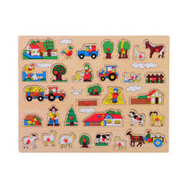 Houten knopjespuzzel - 45 x 35 cm productafbeelding 4