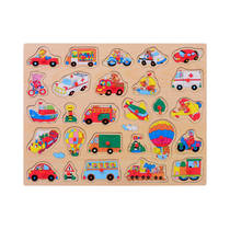 Houten knopjespuzzel - 45 x 35 cm hoofdafbeelding product