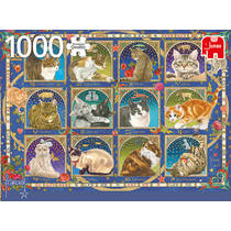 Jumbo Francien puzzel katten horoscoop - 1000 stukjes