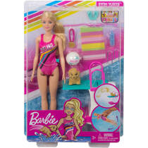 Barbie Dreamhouse Adventures Barbie zwem- en duikpop productafbeelding 2