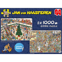 Jumbo Jan van Haasteren Shoppen voor de feestdagen - 2 x 1000 stukjes