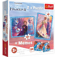 Trefl Frozen 2 3-in-1 set puzzels + memo - 30 + 48 stukjes