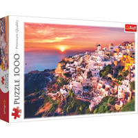 Trefl puzzel zonsondergang in Santorini - 1000 stukjes