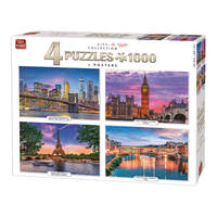 1000PCS CITY AT NIGHT COLLECTION 4IN1