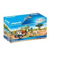 PLAYMOBIL Family Fun dierenverzorger met voertuig 70346 Main Image - 4