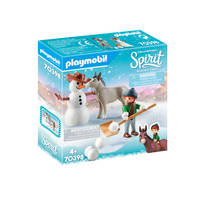 PLAYMOBIL Spirit sneeuwpret met Snips en meneer Carrots 70398