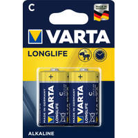 Varta Longlife Alkaline C-batterijen 2-delig