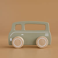 Little Dutch houten busje - olijfkleurig productafbeelding 3