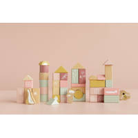 Little Dutch houten bouwblokken - roze productafbeelding 4