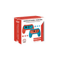 Qware Switch gaming handgrip - blauw/rood productafbeelding 3