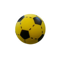 Soft voetbal - 20 cm - geel