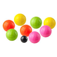 Jeu de boules set met 8 kunststof ballen productafbeelding 3