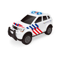 Politieauto met frictie met licht en geluid