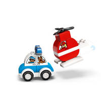 LEGO DUPLO brandweerhelikopter en politiewagen 10957 Main Image - 2