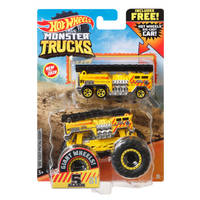 Hot Wheels monstertrucks set truck en auto 1:64 productafbeelding 7