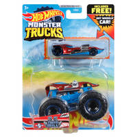 Hot Wheels monstertrucks set truck en auto 1:64 productafbeelding 6