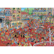 Jumbo Jan van Haasteren puzzel La Tomatina - 1000 stukjes productafbeelding 2