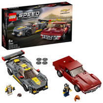 LEGO 76903 Speed Champions Chevrolet Corvette C8.R racewagen en 1968 Chevrolet Corvette raceauto's constructiespeelgoed