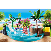 PLAYMOBIL Family Fun kinderzwembad met whirlpool 70611 Main Image - 3