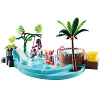 PLAYMOBIL Family Fun kinderzwembad met whirlpool 70611 Main Image - 2