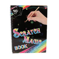 Magic color scratch boek A4