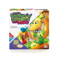WOODEN SNAKES, LADDERS & LUDO