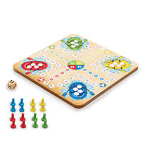 WOODEN SNAKES, LADDERS & LUDO
