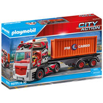 PLAYMOBIL City Action truck met aanhanger 70771